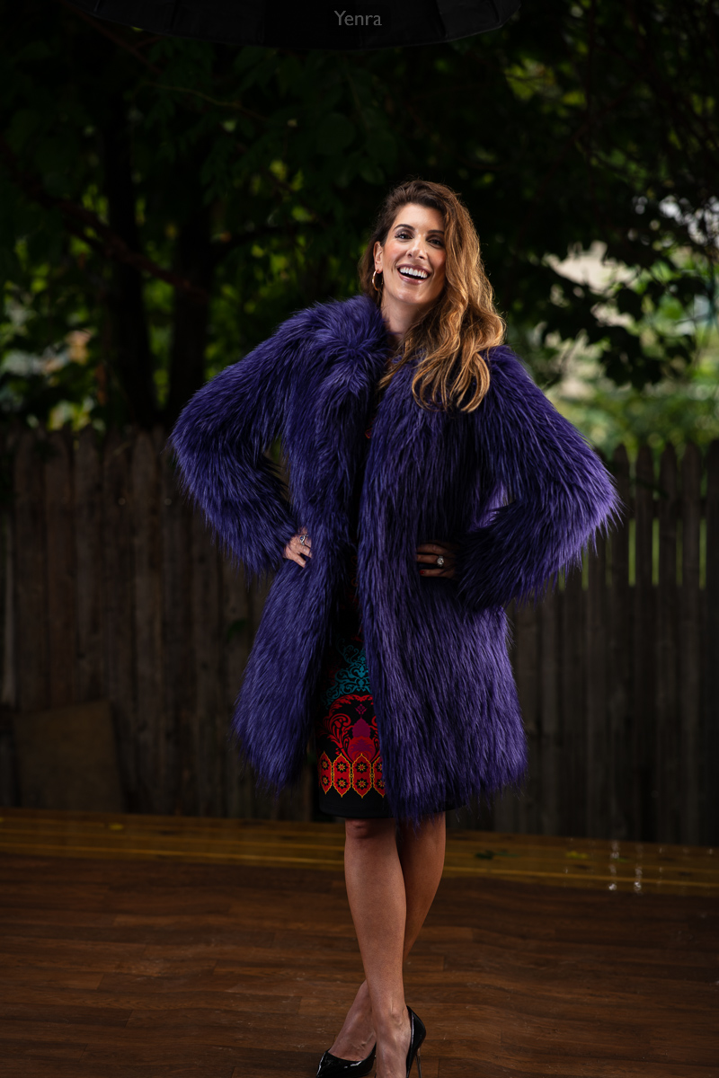 Ravens Purple Fur Coat