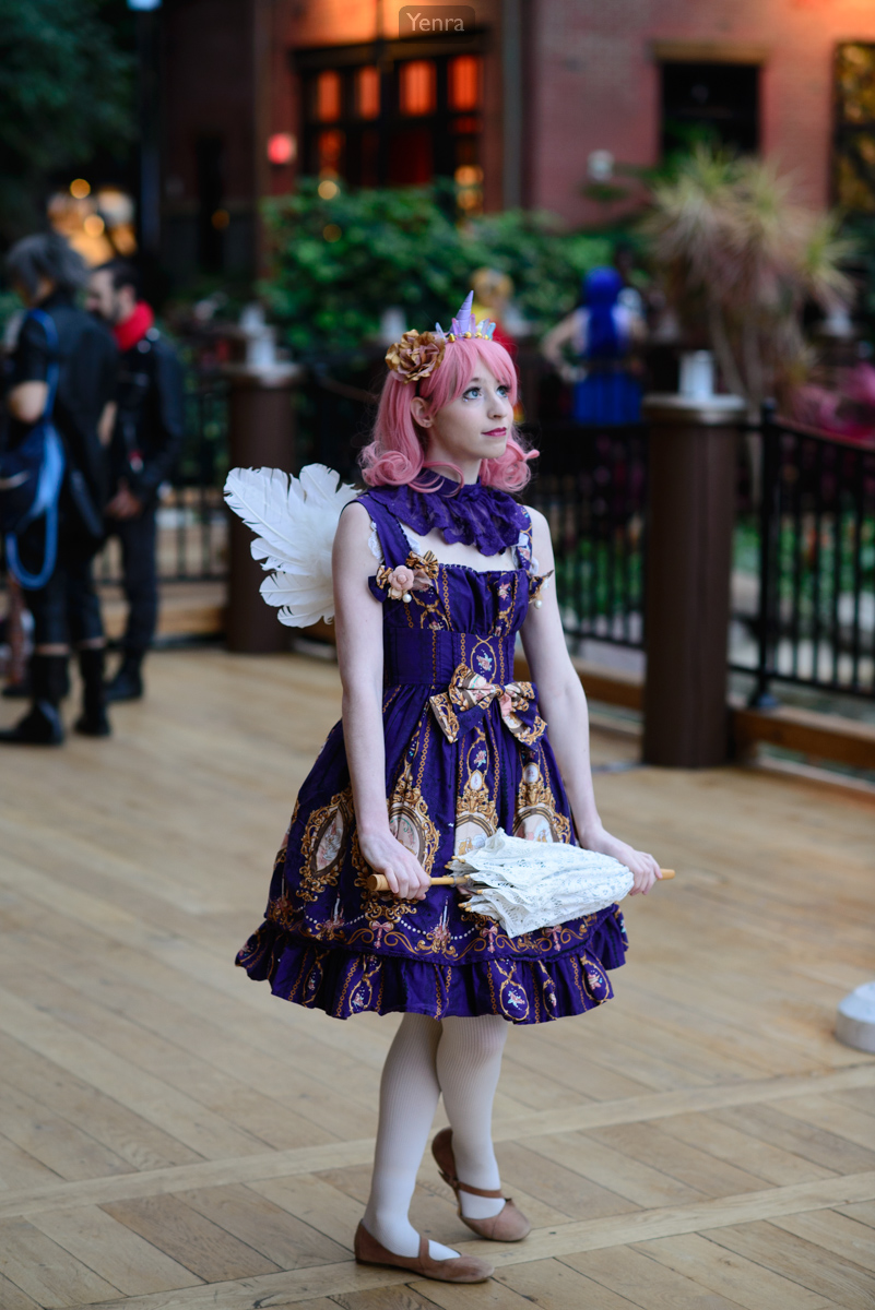 Lolita with Wings and Parasol