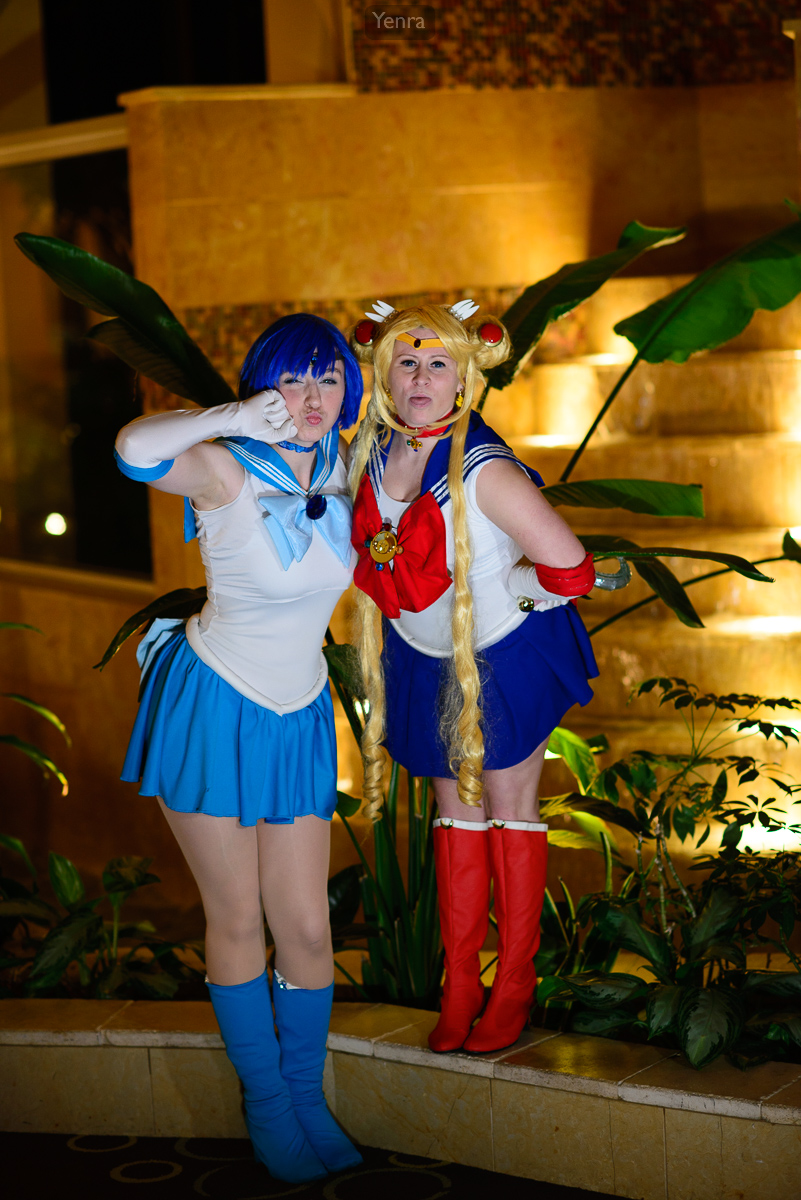 Sailor Mercury and Sailor Moon