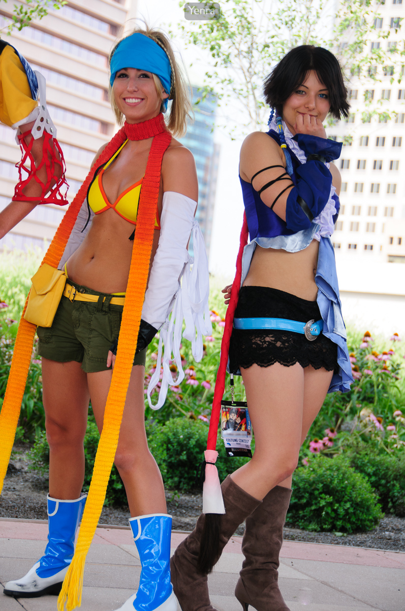 Rikku and Yuna (songstress version) from Final Fantasy X-2