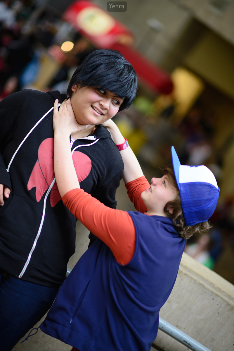 Dipper Pines strangling Robbie of Gravity Falls