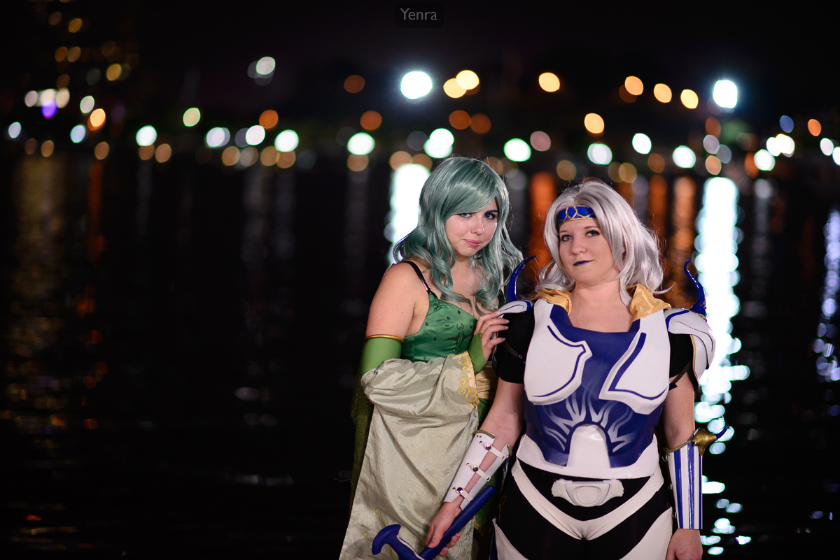 Rydia and Cecil from Final Fantasy IV