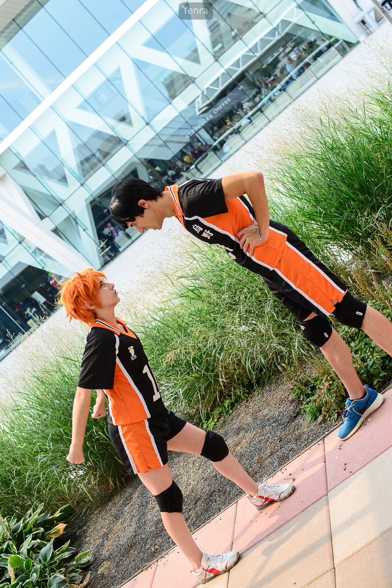 Hinata and Kageyama of Haikyū!!