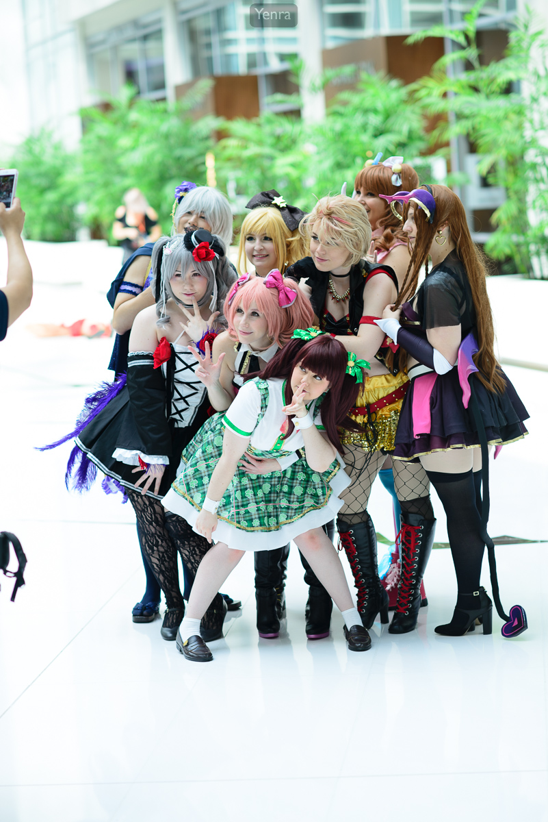 Cinderella Girls Posing for Cell Phone Picture