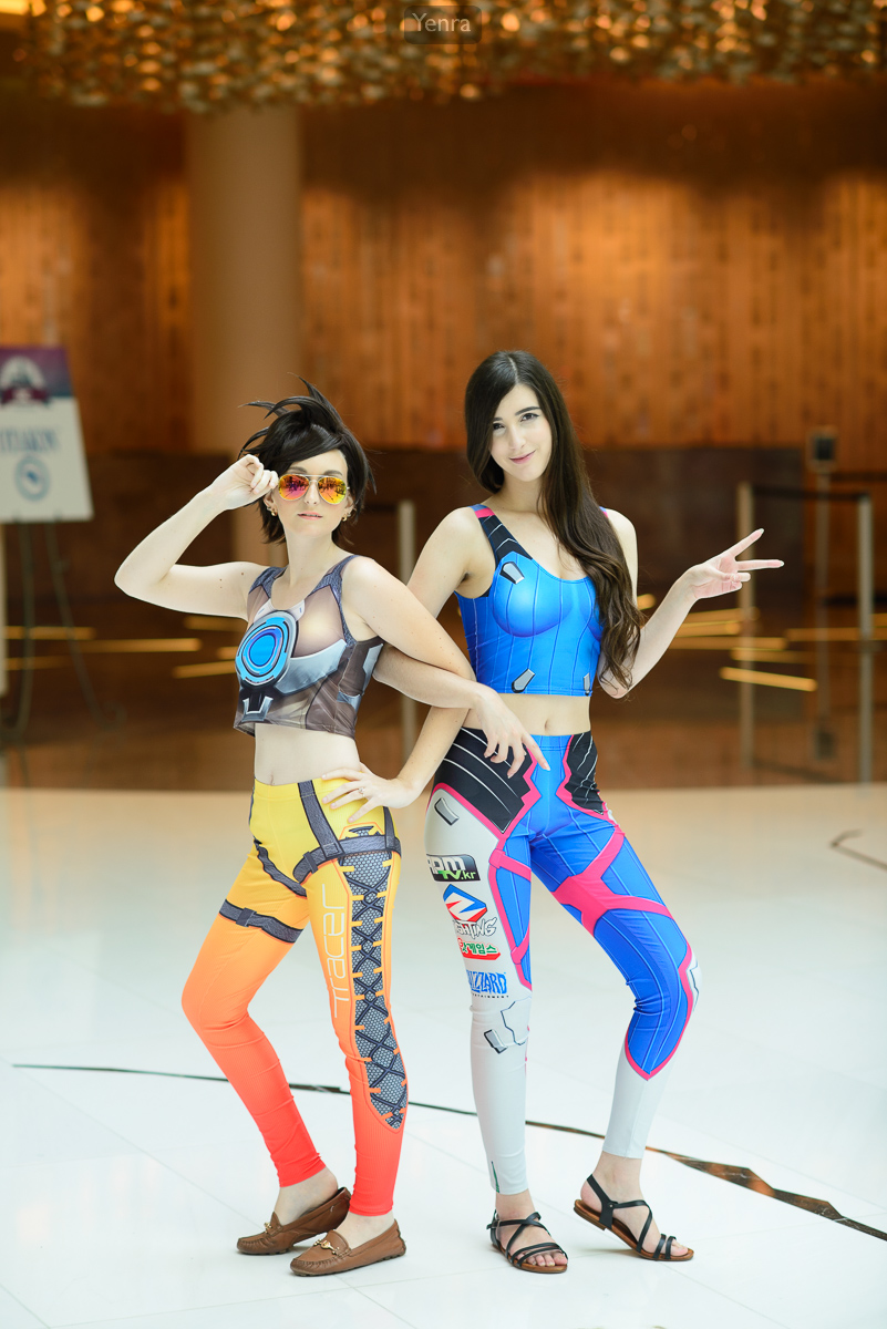 Casual Tracer and D.Va, Overwatch