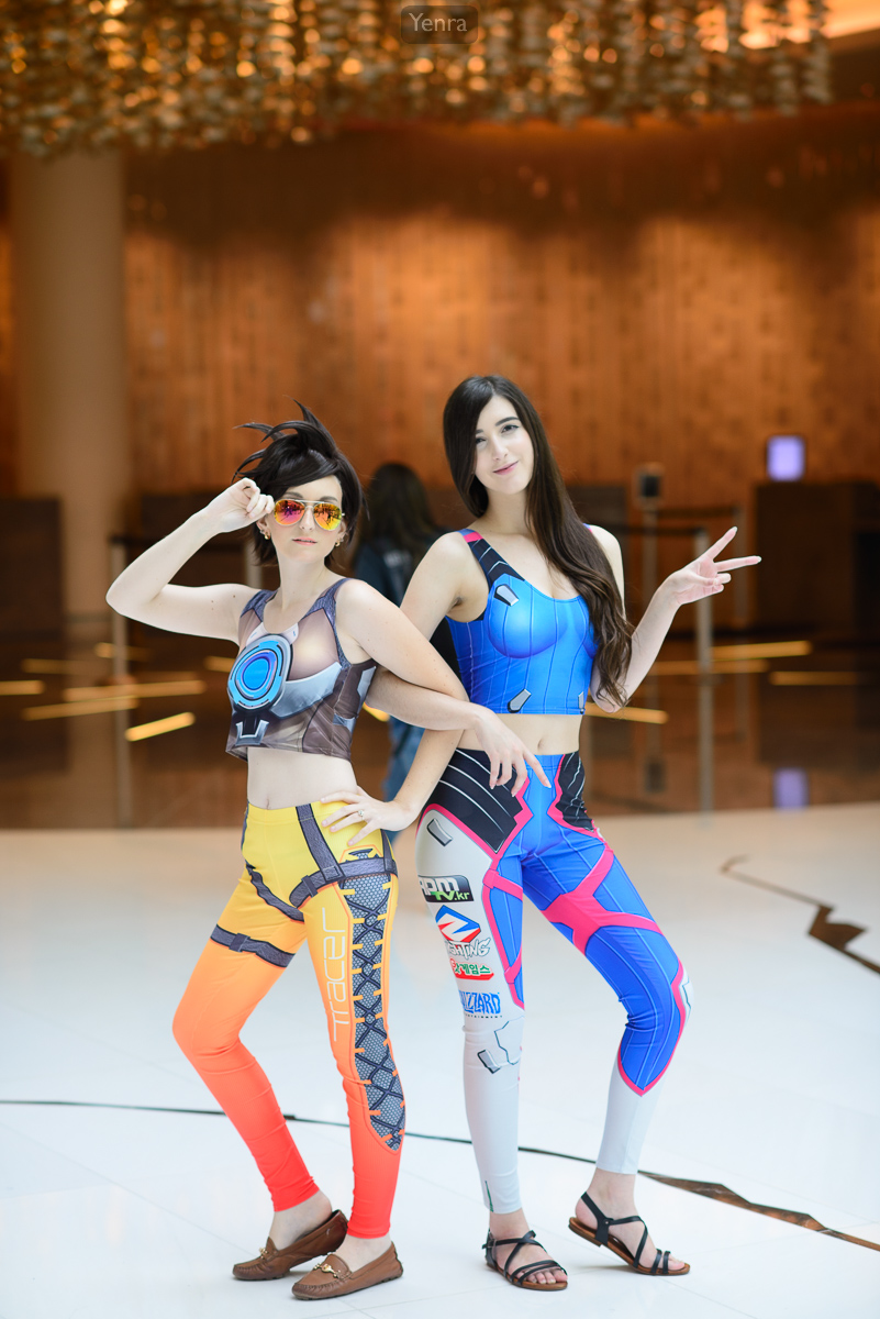 Casual Tracer and D.Va, Overwatch