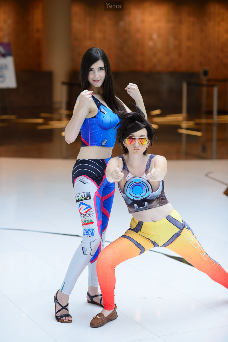 Casual D.Va and Tracer, Overwatch