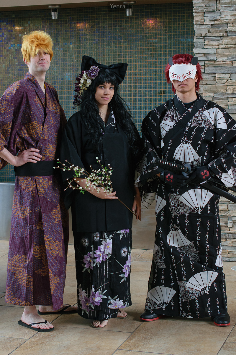 Sun (Kimono), Blake (Yukata), and Adam (Kimono), RWBY